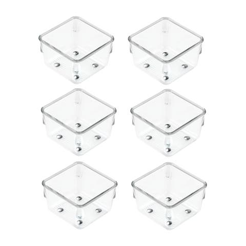 Drawer Organizer Bins - Set of 6 - Clear