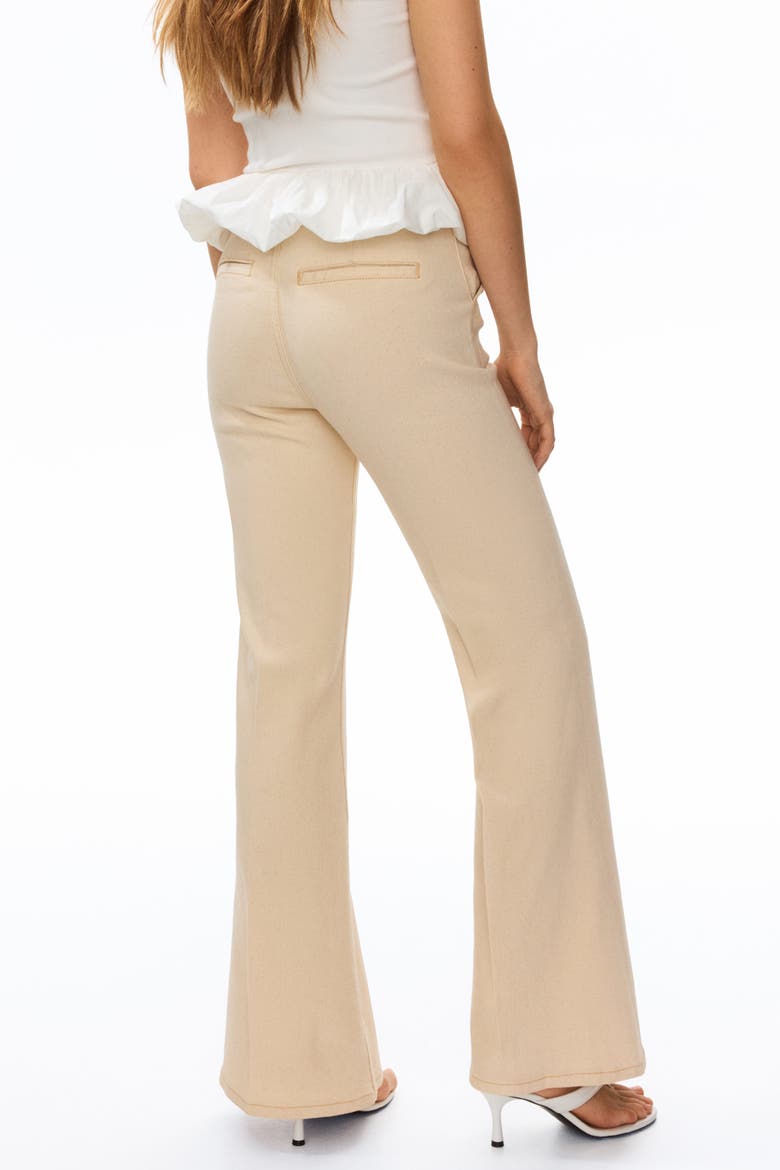 Bootcut High Waist Jeans, Alternate, color, Light beige