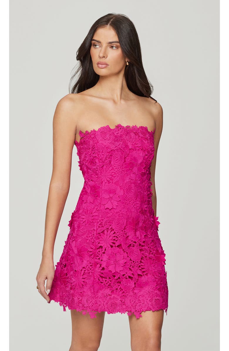 Generation Love Lydia 3D Lace Dress, Alternate, color, Hibiscus