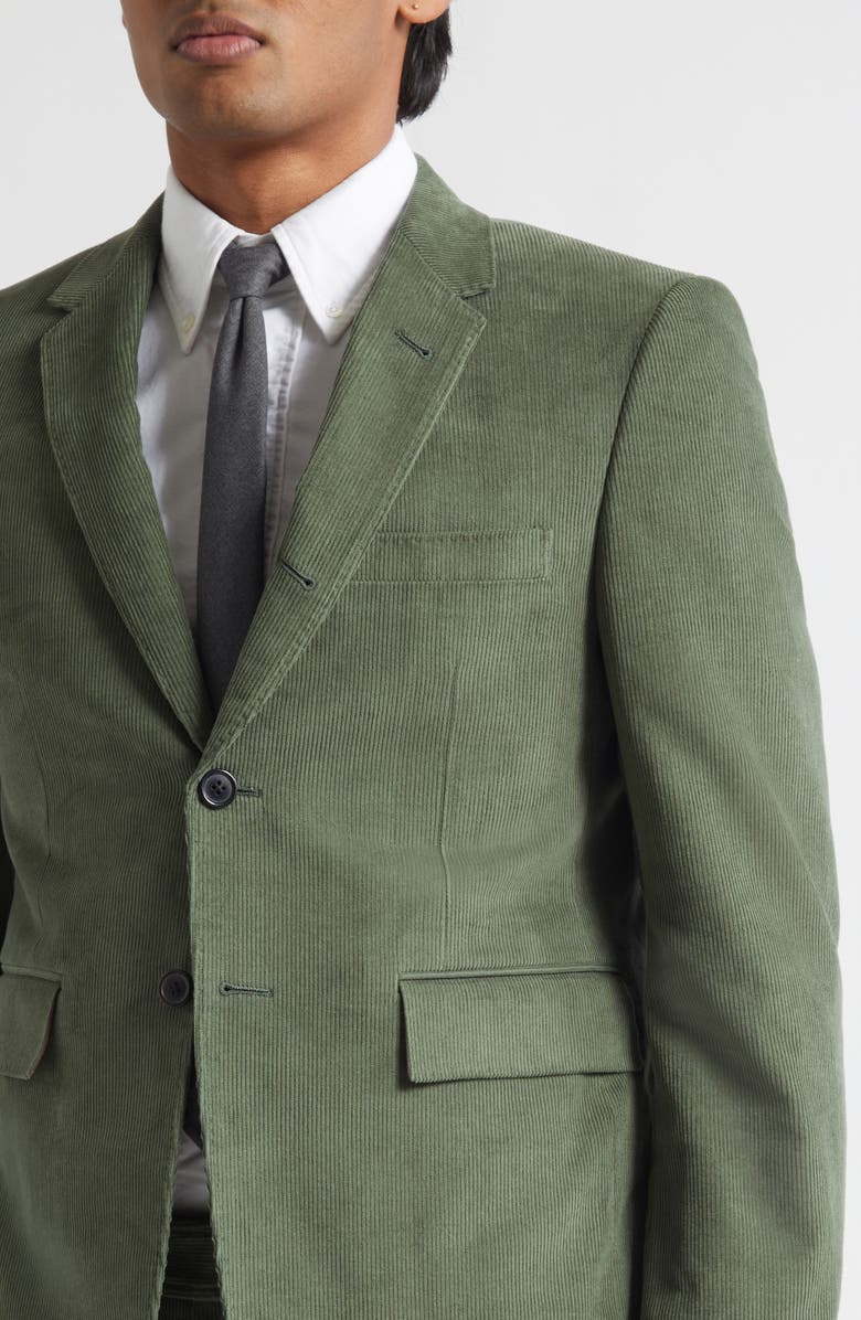 Thom Browne Fit 1 Classic Corduroy Sport Coat, Alternate, color, Light Green