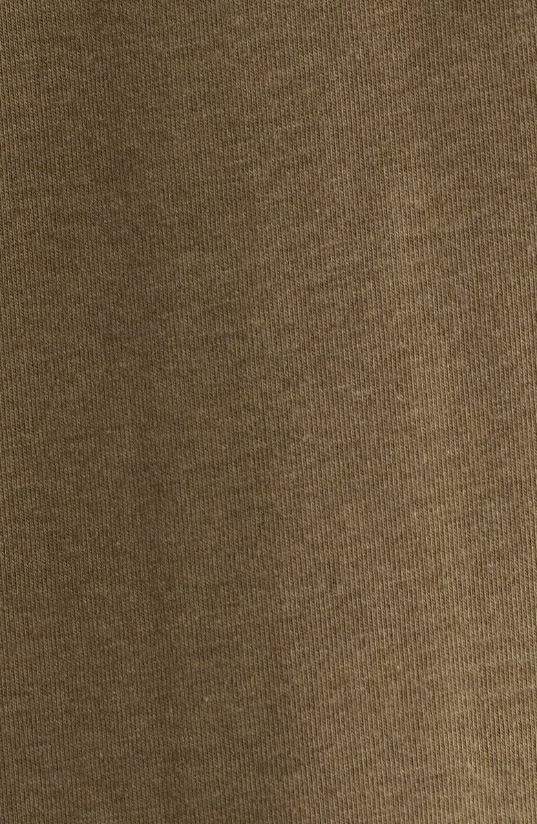 Caslon<sup>®</sup> Ruffle Detail Henley Shirt, Alternate, color, Olive Sarma