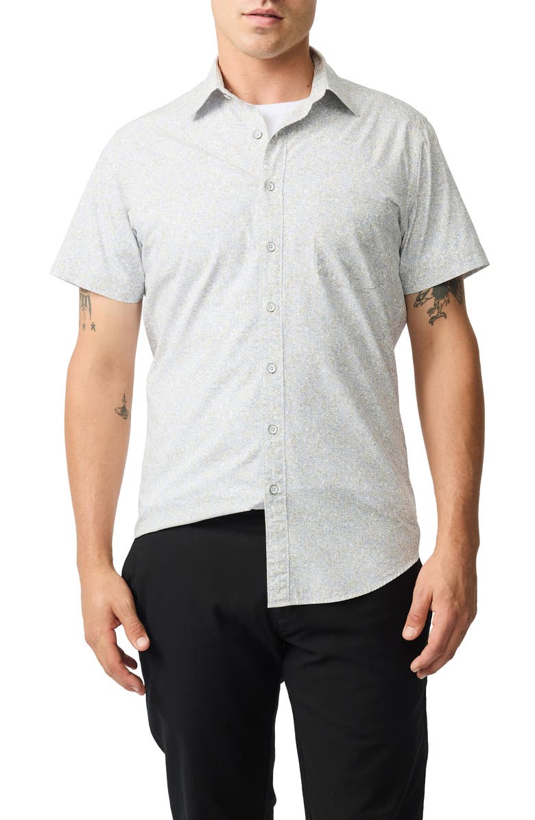 Rodd & Gunn Blenheim Short Sleeve Button-Up Shirt, Main, color, Straw