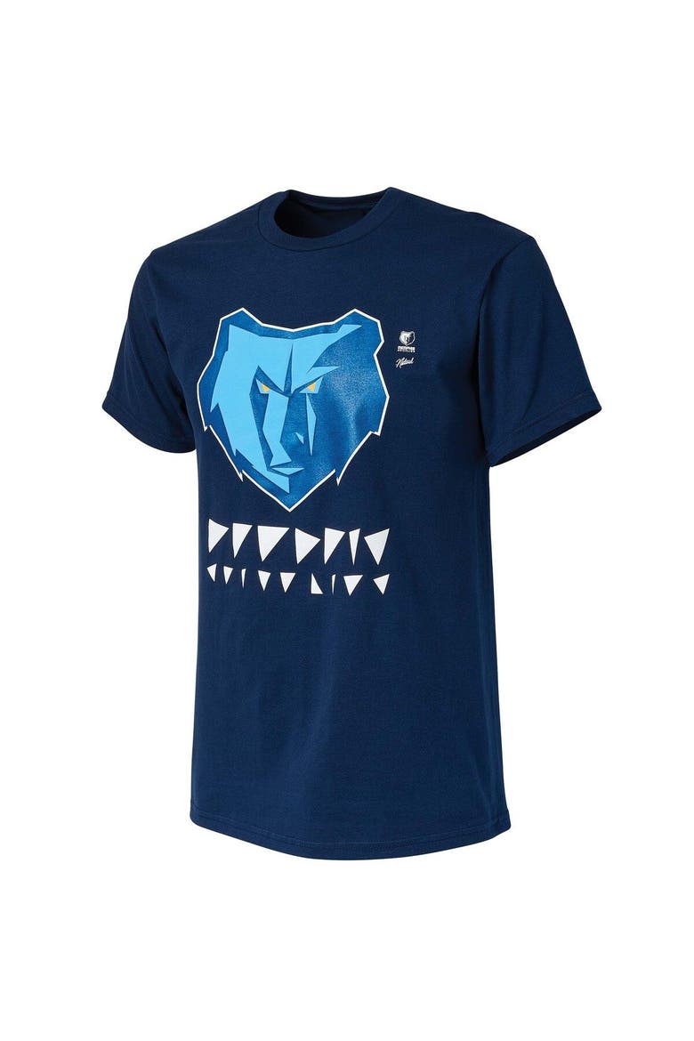 Men's NBA x Naturel Navy Memphis Grizzlies No Caller ID T-Shirt, Alternate, color, Navy