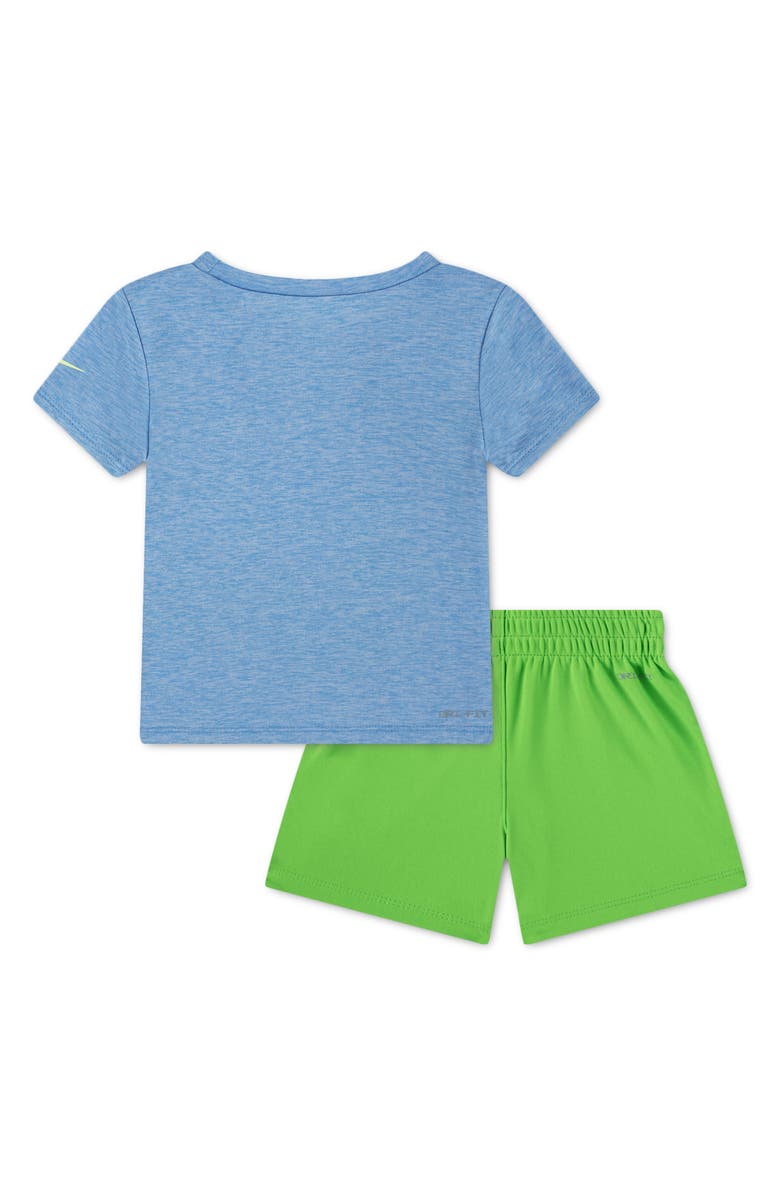 Nike Dry Dropset T-Shirt & Shorts Set, Alternate, color, Mean Green