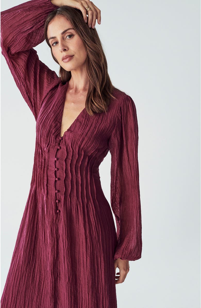 WILLA Palamino Dress, Alternate, color, Burgundy