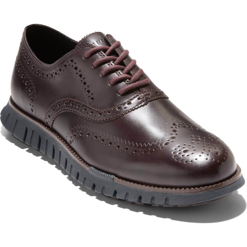Cole Haan ZERØGRAND Remastered Wingtip Derby Sneaker in Madeira/Black