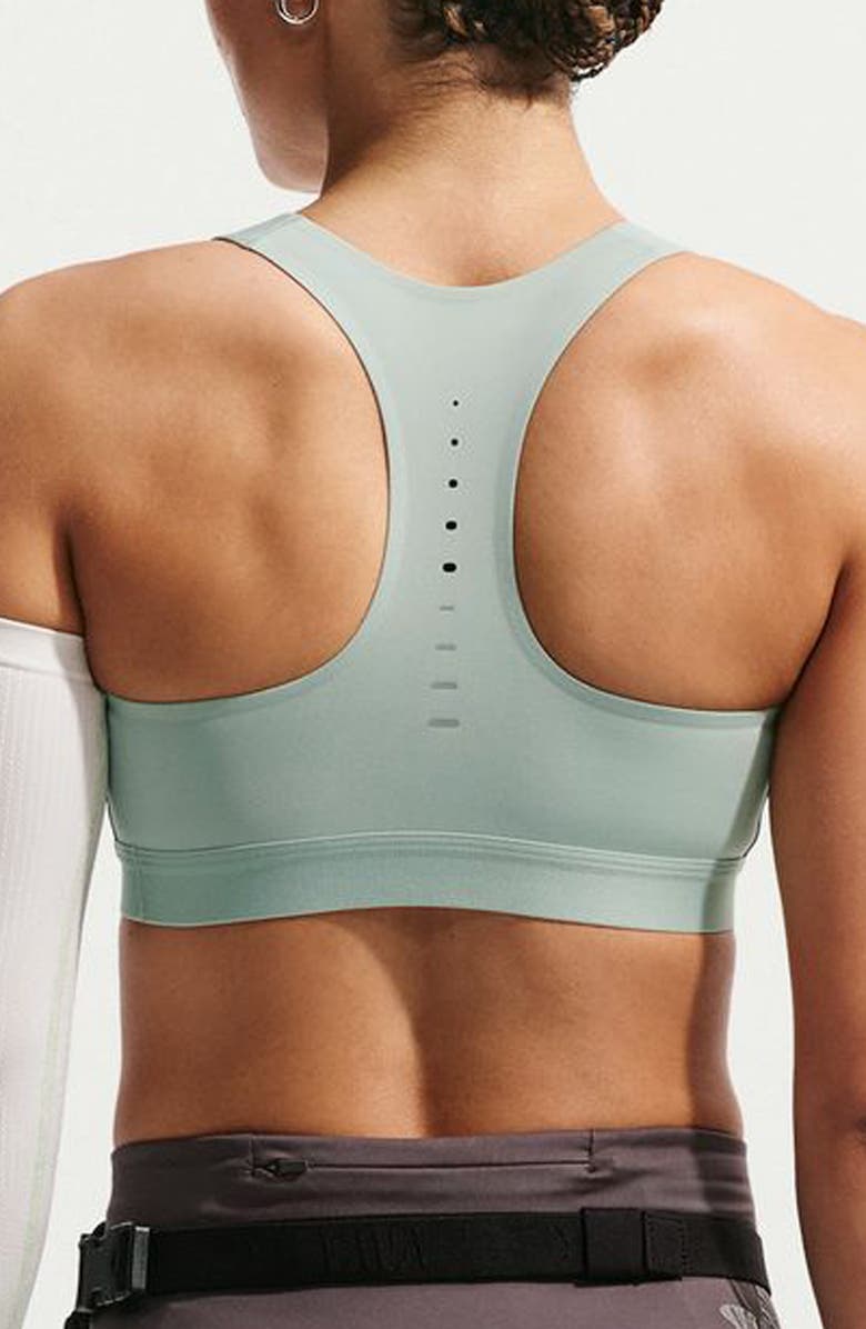 Nike Swift Dri-FIT High Support Sports Bra, Alternate, color, Steam/ Reflective Silver