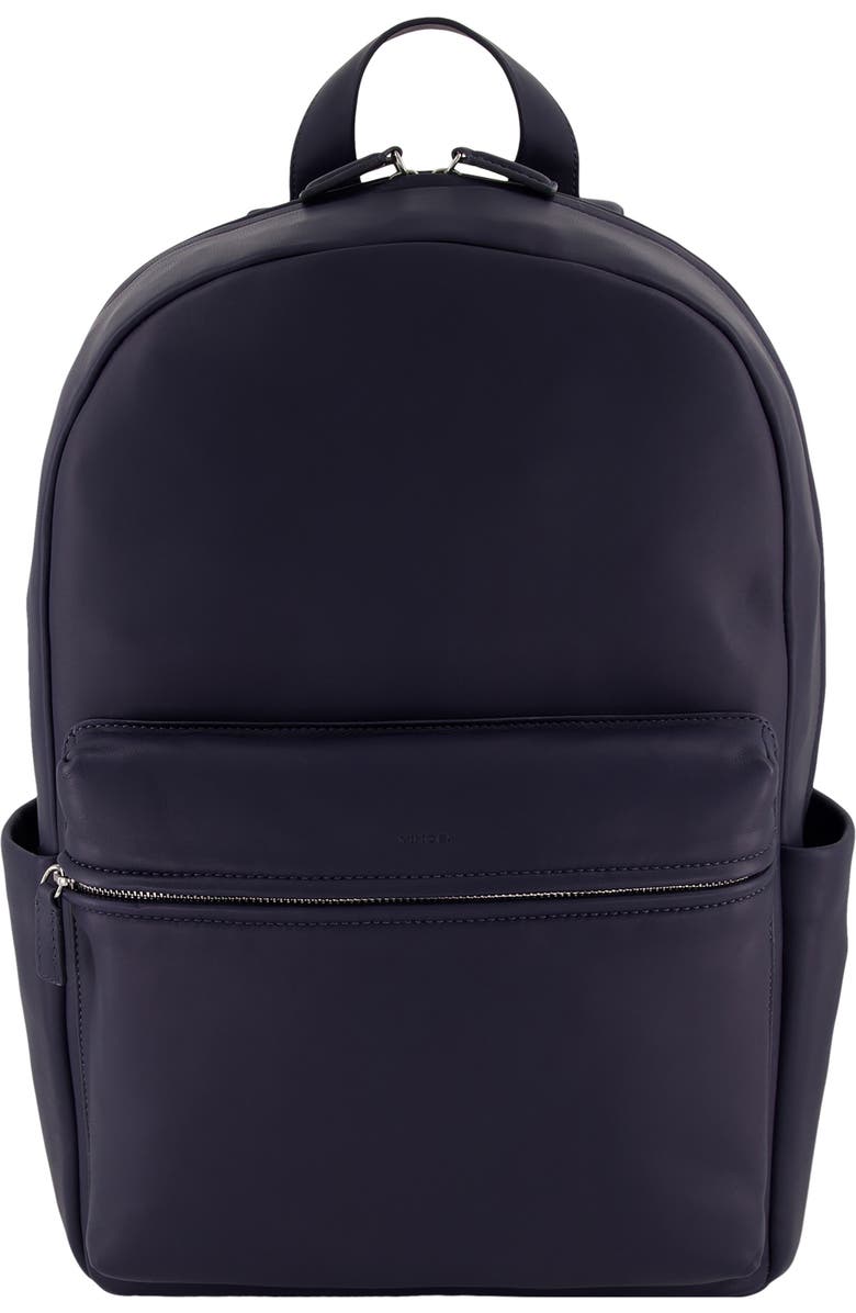 Vince Cavalor Leather Backpack, Main, color, Night Blue