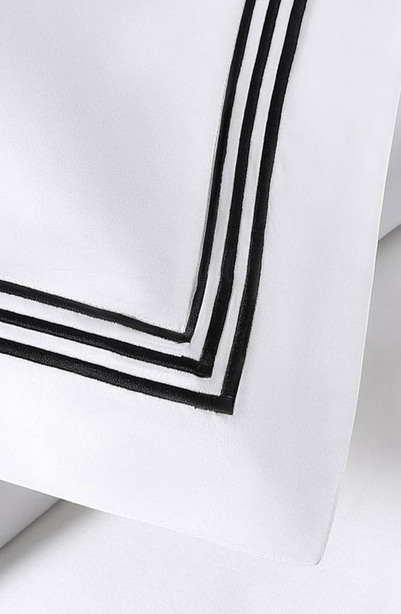 Pure Parima Egyptian Cotton Sateen Bratta Embroidery Triple Luxe Sateen 3-Piece Duvet Cover Set, Alternate, color, 