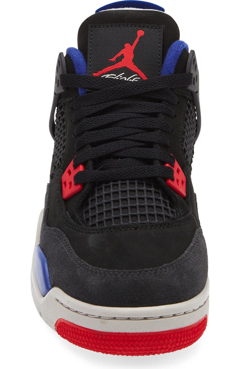 Nike Air Jordan 4 Retro Basketball Sneaker, Alternate, color, Black/ Fire