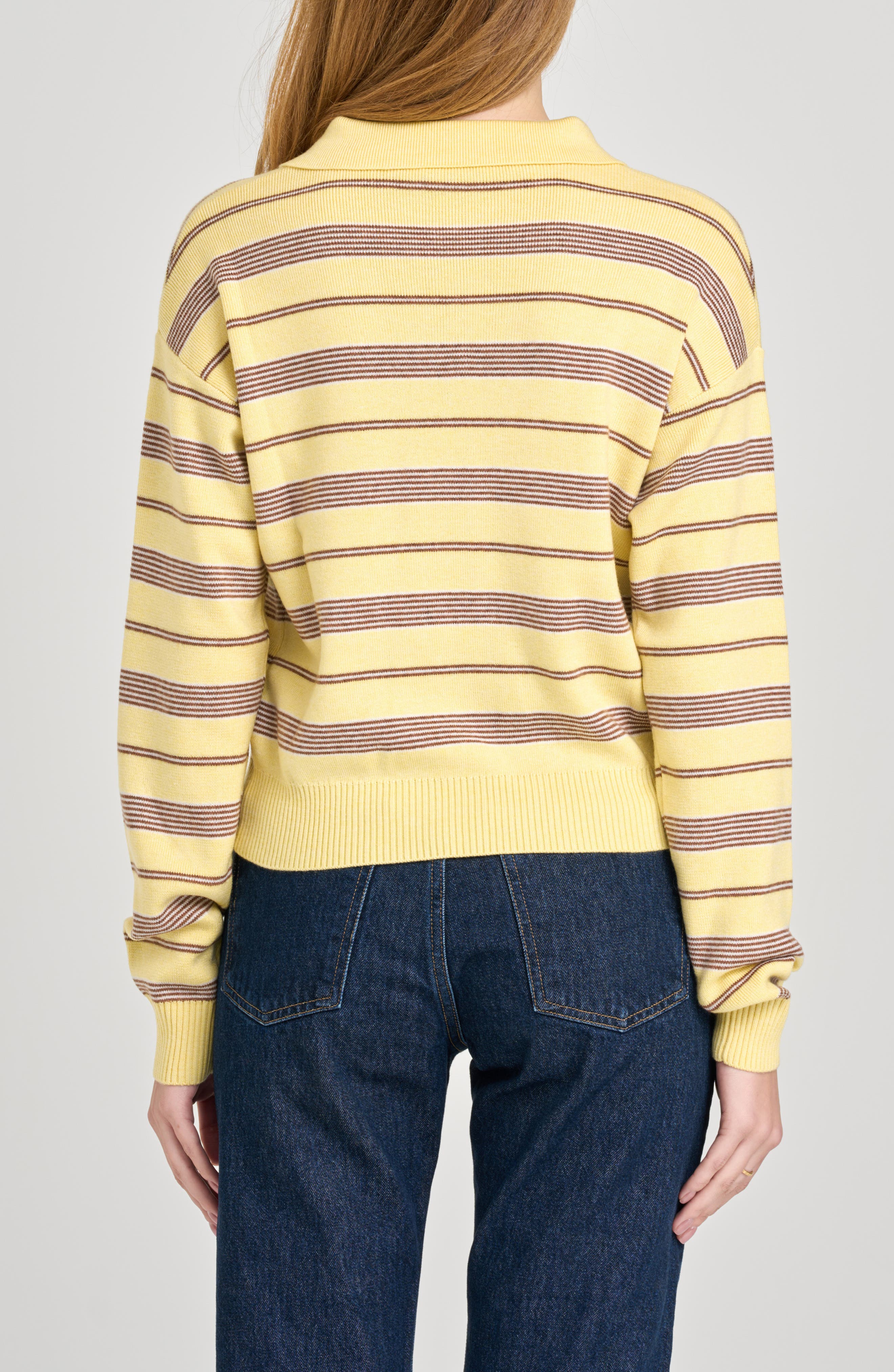 Carter Stripe Polo Sweater - image 4