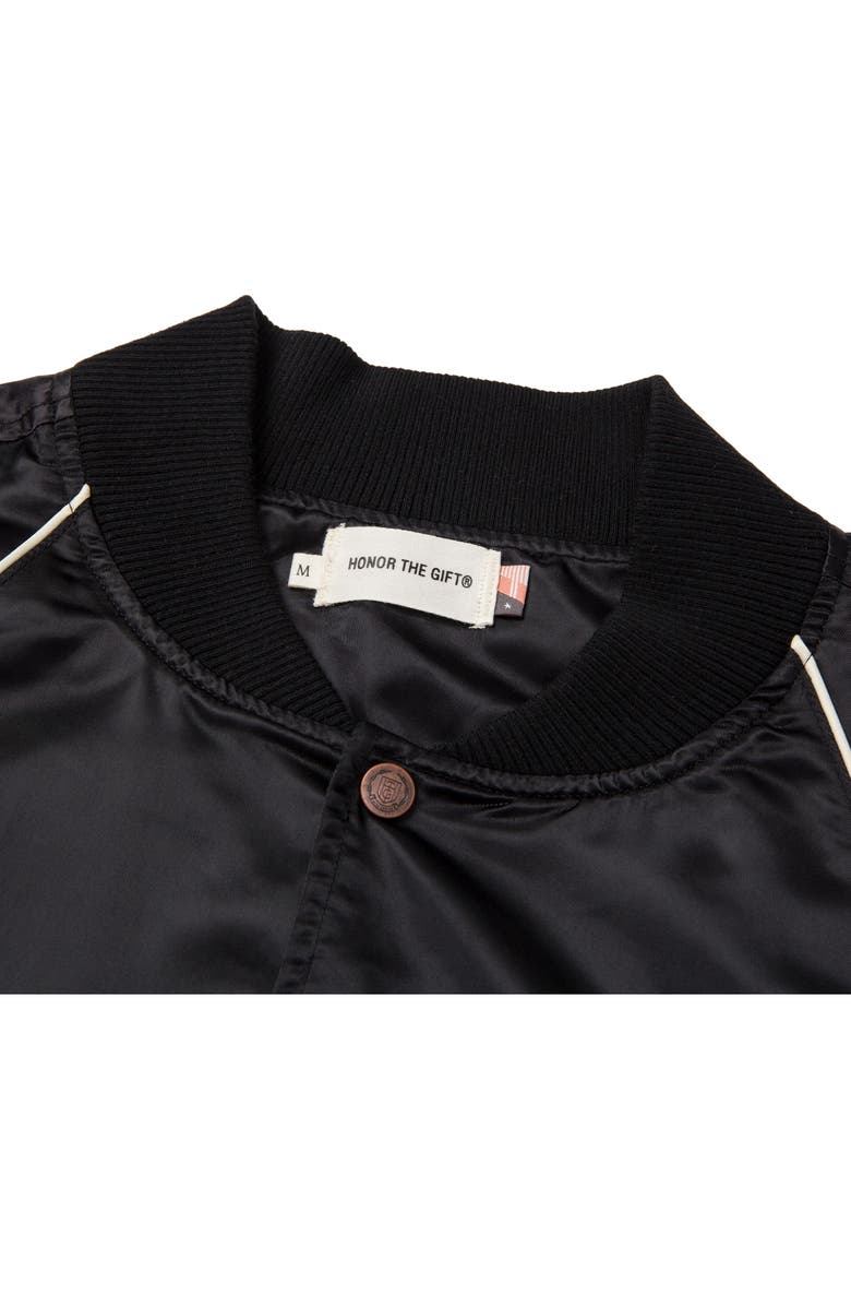 HONOR THE GIFT Satin Bomber Jacket, Alternate, color,