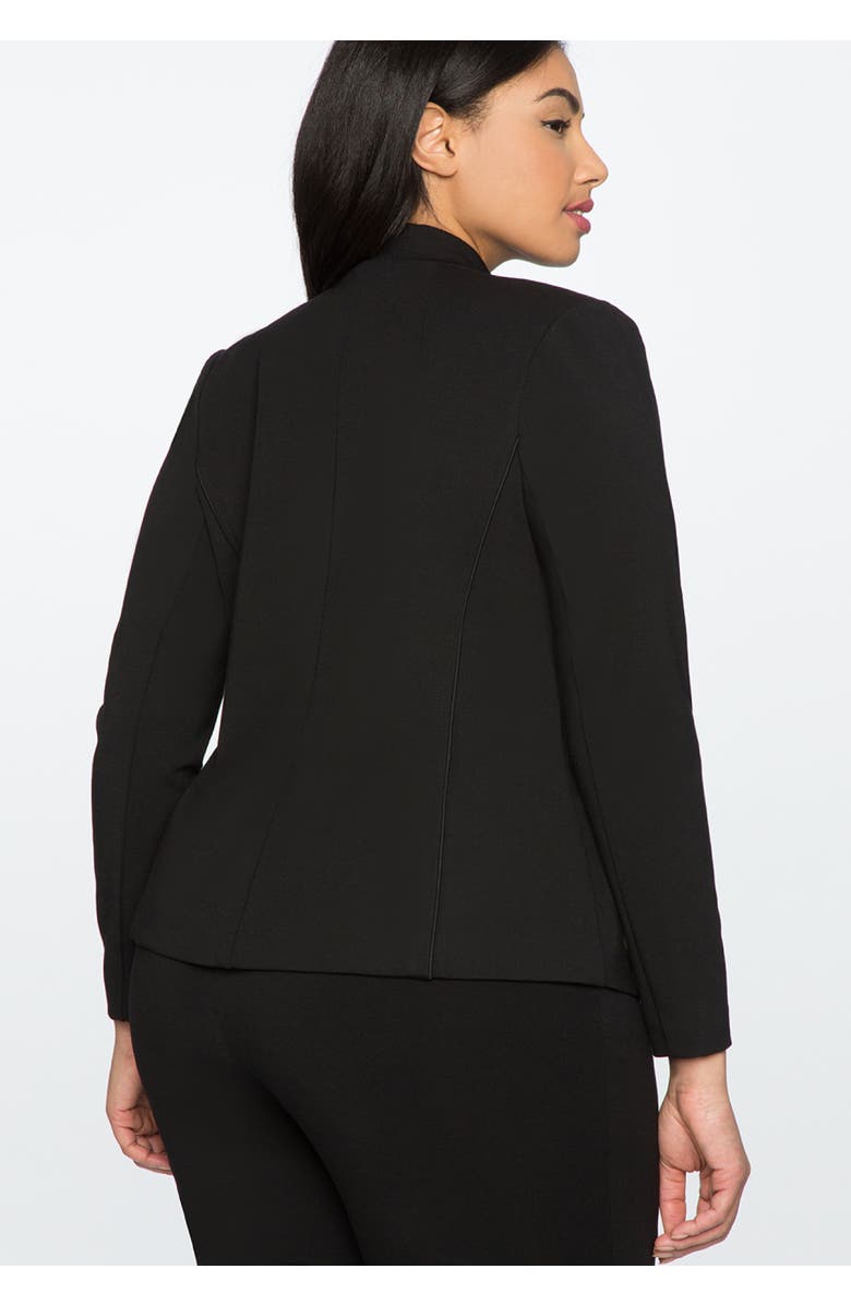ELOQUII The Ultimate Stretch One Button Blazer, Alternate, color, Black