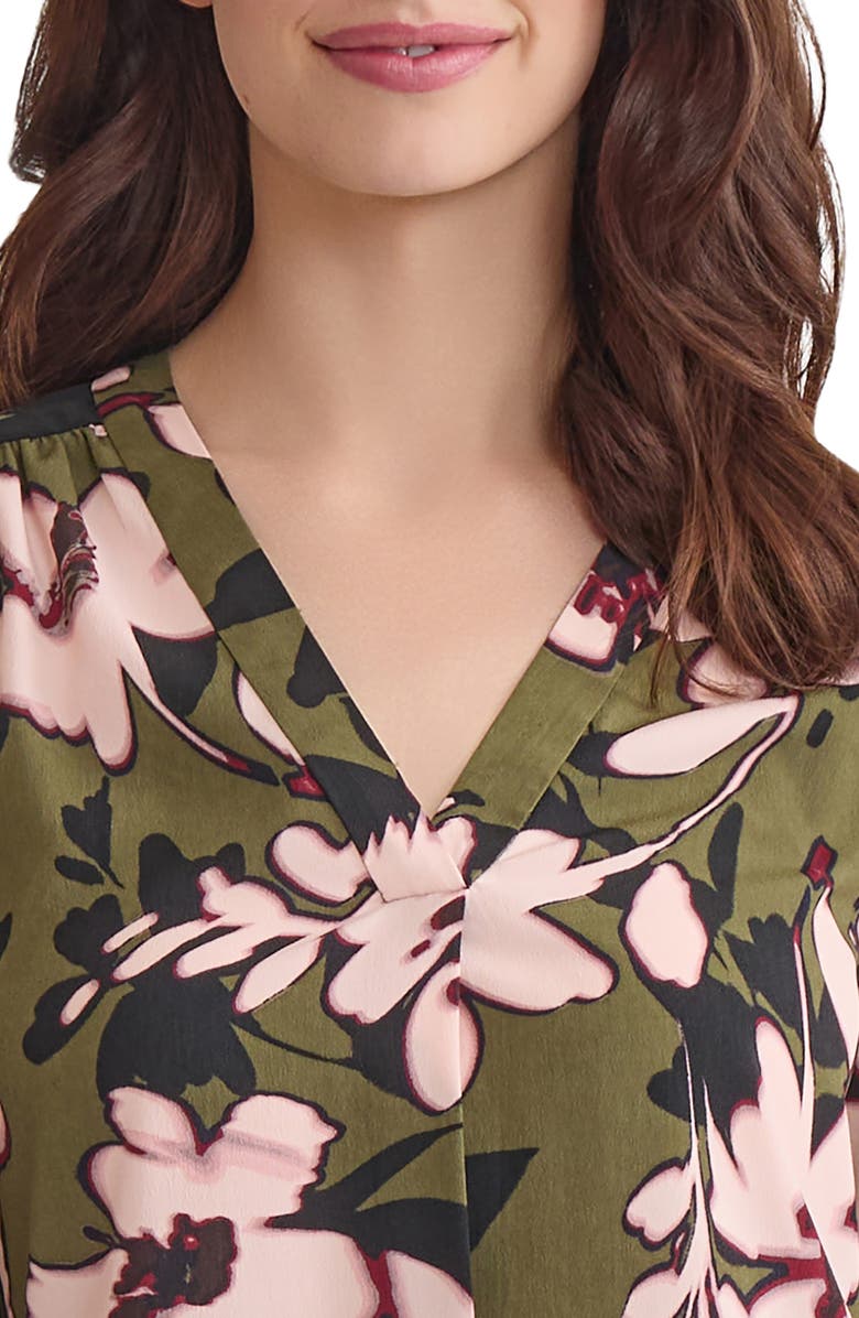 Jones New York Floral Print Tunic, Alternate, color,