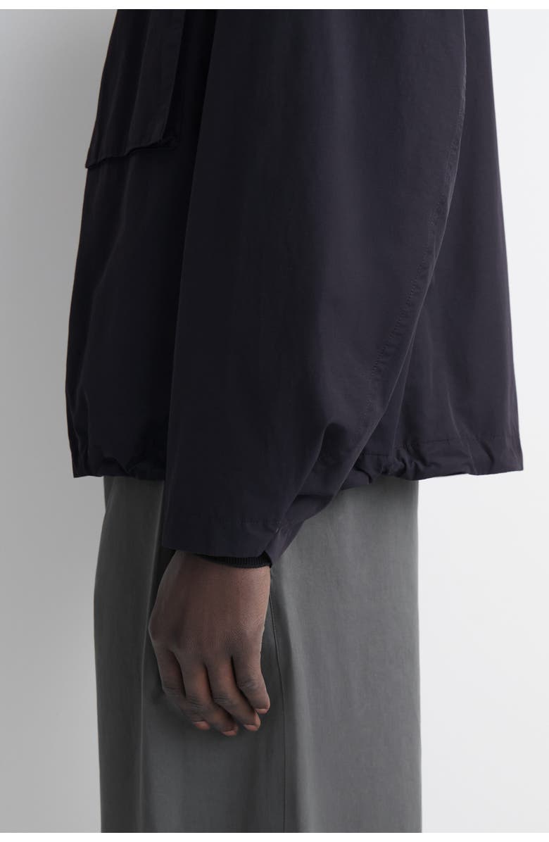 COS Packable-Hood Windbreaker Jacket, Alternate, color, Navy