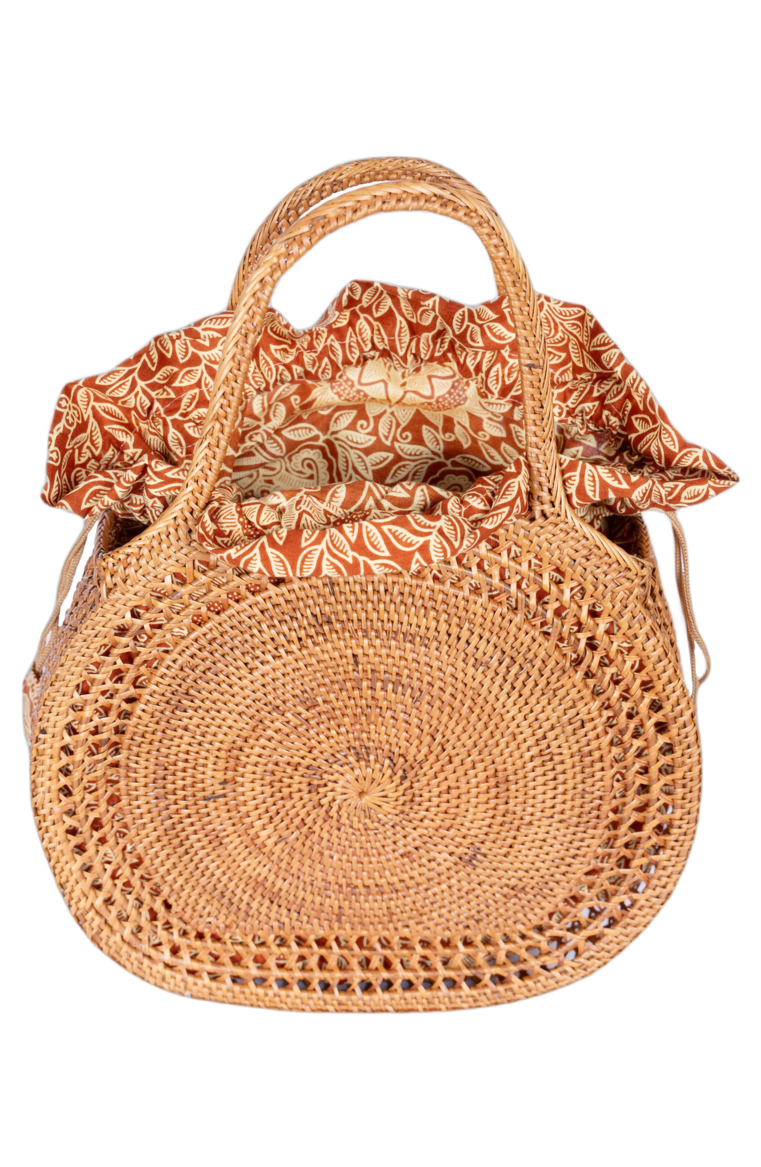 Sidney Rattan Satchel, Alternate, color, NATURAL