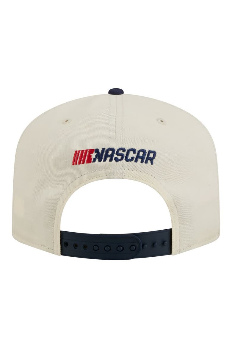 Men's New Era  Cream/Navy NASCAR Flag 19TWENTY Adjustable Hat, Alternate, color, Cream