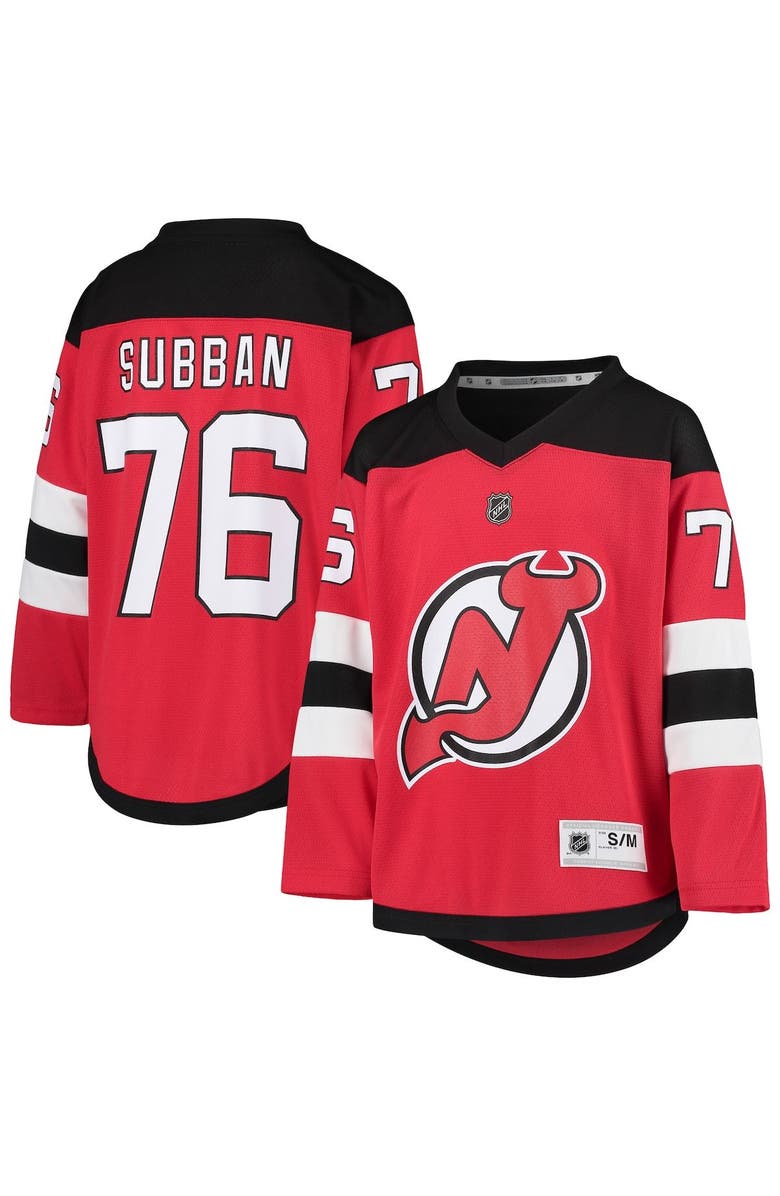 Outerstuff Youth P.K. Subban Red New Jersey Devils Home Player Replica Jersey, Main, color,