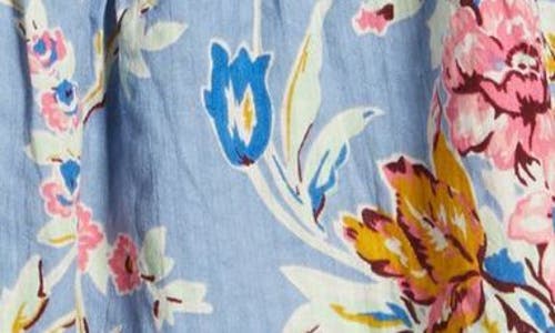 Love The Label Melle Floral Pleated Drawstring Waist Miniskirt
