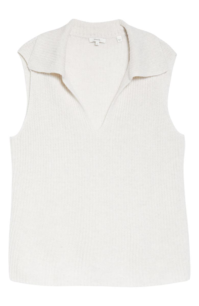 Vince Collared V-Neck Wool & Cashmere Sweater Vest, Alternate, color,