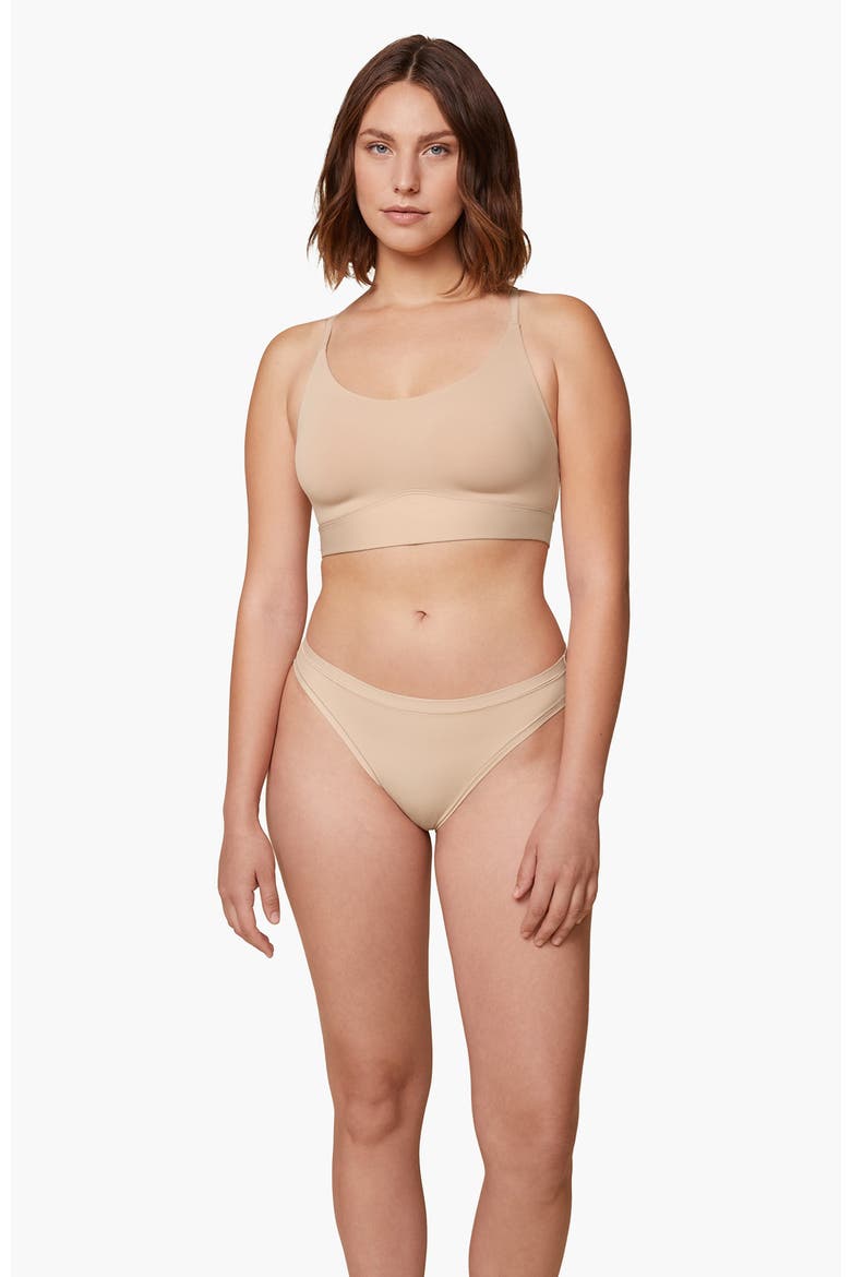 Bliss Racerback Bralette, Alternate, color, Beige