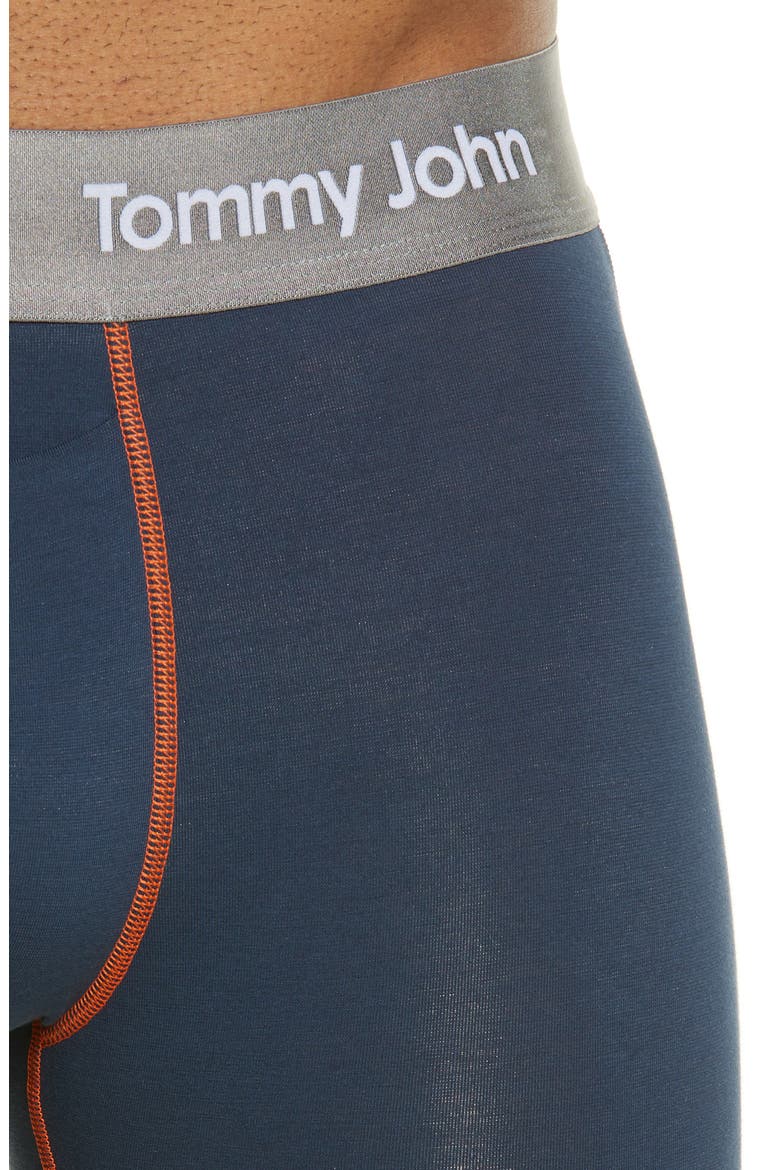 Cool Cotton 8-Inch Boxer Briefs, Alternate, color, NAVY W/ SCARLET IBIS STITCH