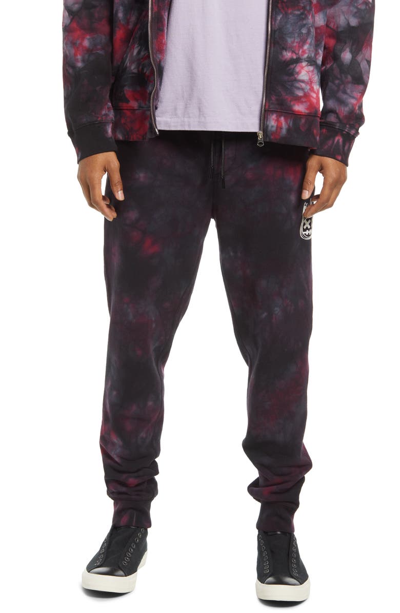 Cult of Individuality Tie Dye Zip Pocket Sweatpants, Main, color,