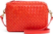 Clare V. Midi Sac Woven Leather Crossbody Bag