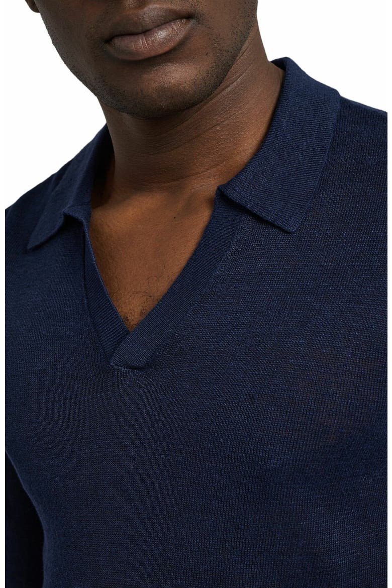 Linen Sweater Long Sleeve Johnny Polo, Alternate, color, DEEP NAVY