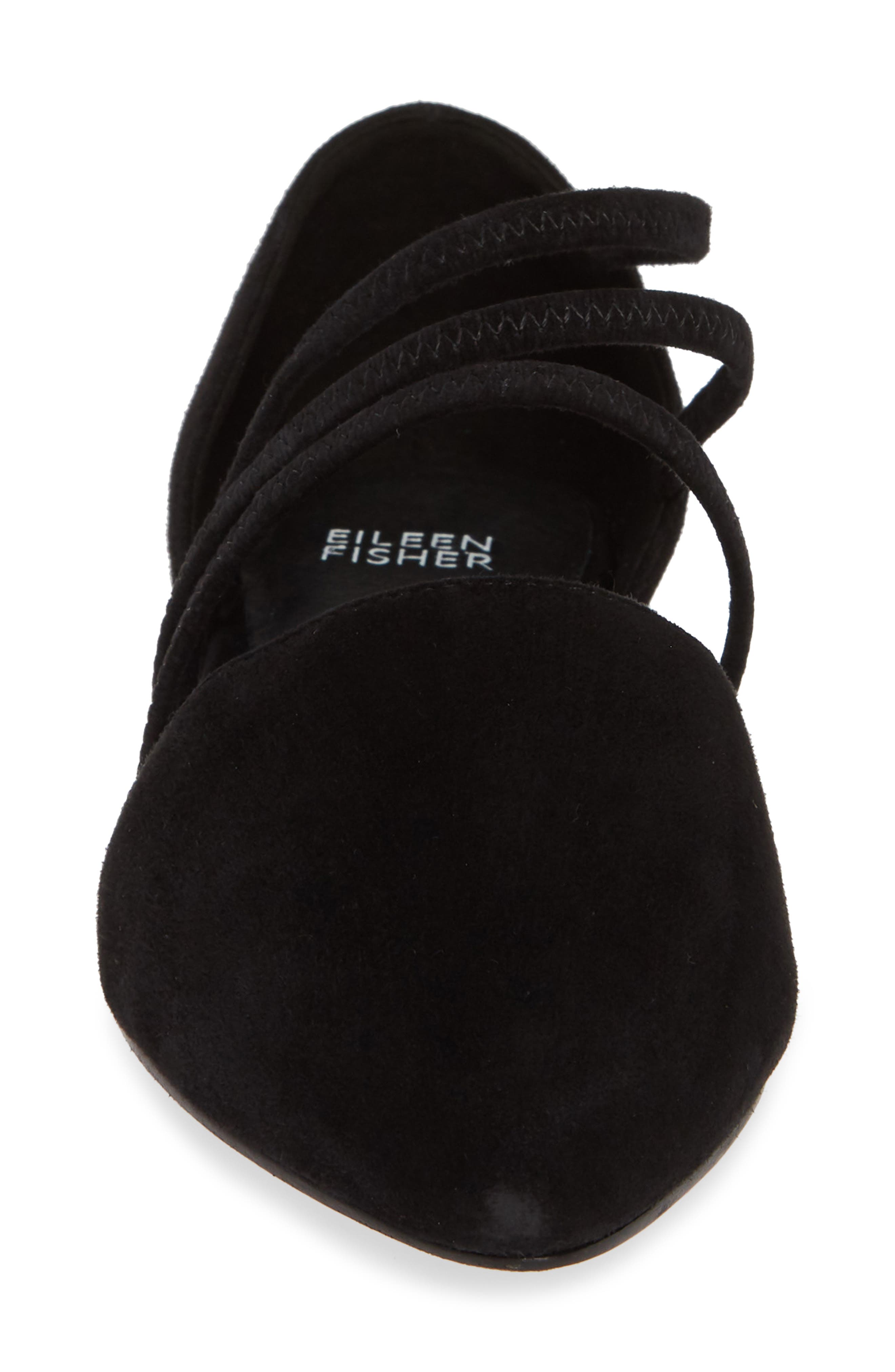 Dear Strappy Flat, Alternate, color, BLACK LEATHER
