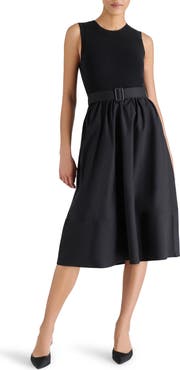 Steve Madden Rhodes Mixed Media Midi Dress