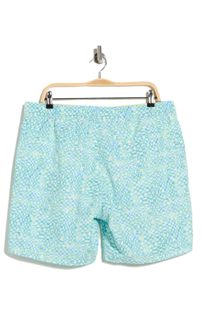 Scotch & Soda Print Swim Trunks, Alternate, color,