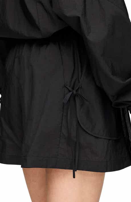 Woven Shorts with Side Ties