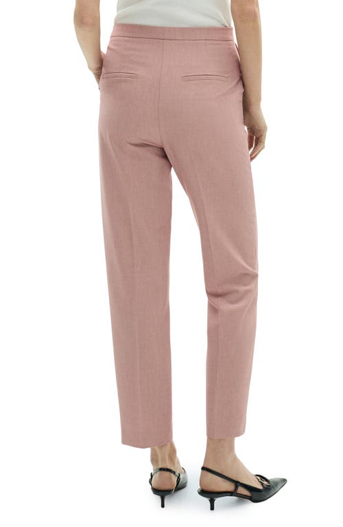 Mango Straight Leg Pants In Pastel Pink