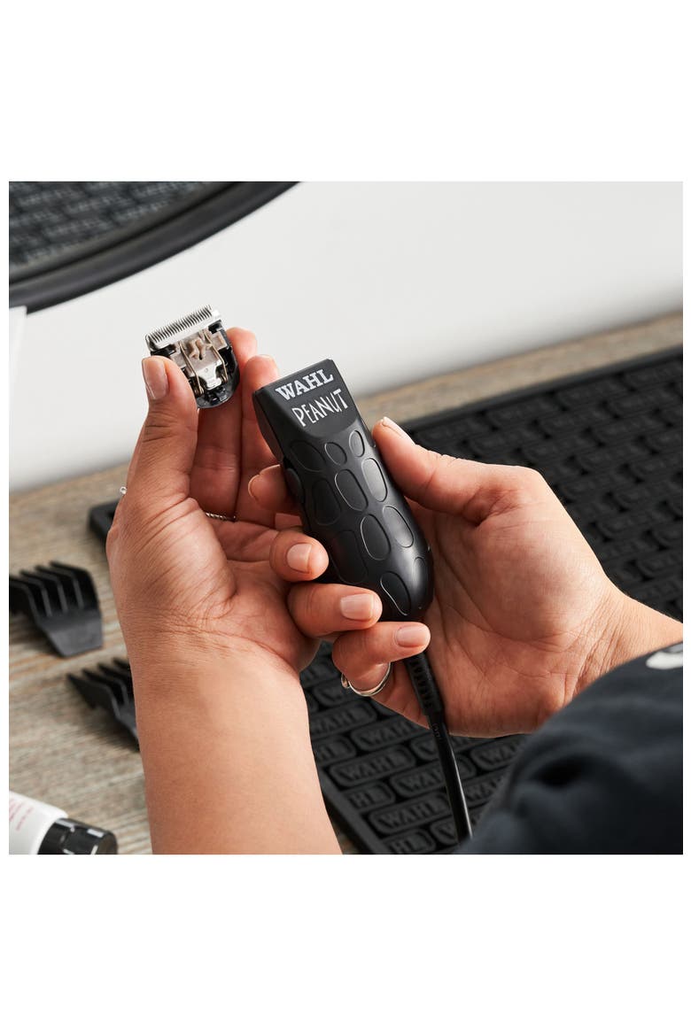 Peanut - Professional Beard Trimmer and Hair Clipper Kit - Adjustable Hair Cutting Tool with 4 Guide Combs, Alternate, color, Black