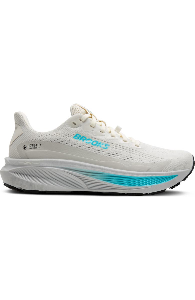 Brooks Ghost 17 GTX Gore-Tex<sup>®</sup> Waterproof Running Shoe, Alternate, color, Coconut/ Oyster/ Blue
