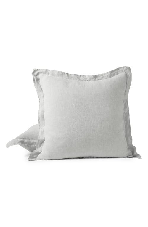 Coyuchi Relaxed Organic Linen Sham In Fog