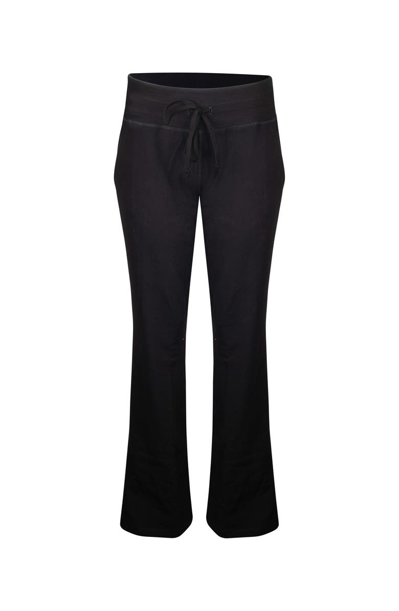 Lezat Taylor Organic Cotton Wide Leg Pocketed Pant, Main, color, Black