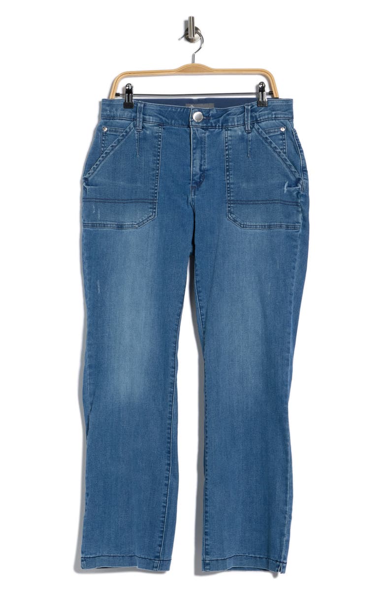 Democracy Full Length Wide Leg Jeans, Alternate, color, Blue Vintage