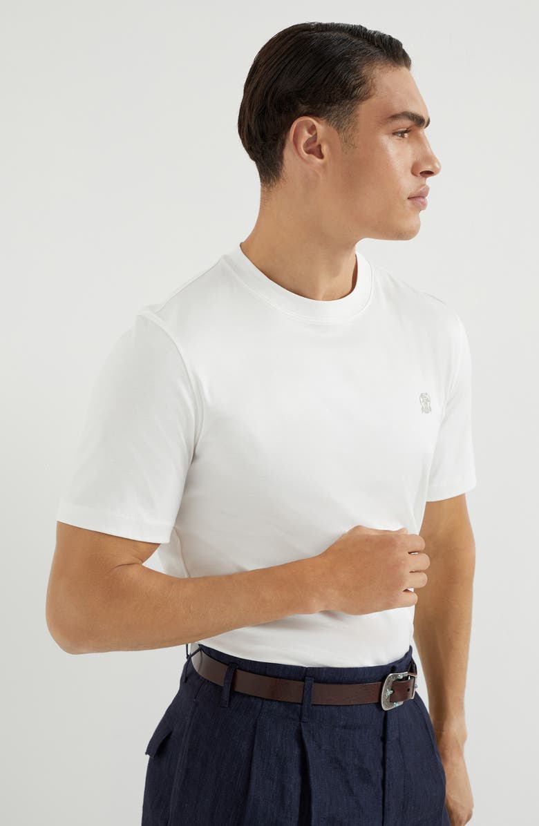 Brunello Cucinelli Crew-neck T-shirt, Alternate, color, 