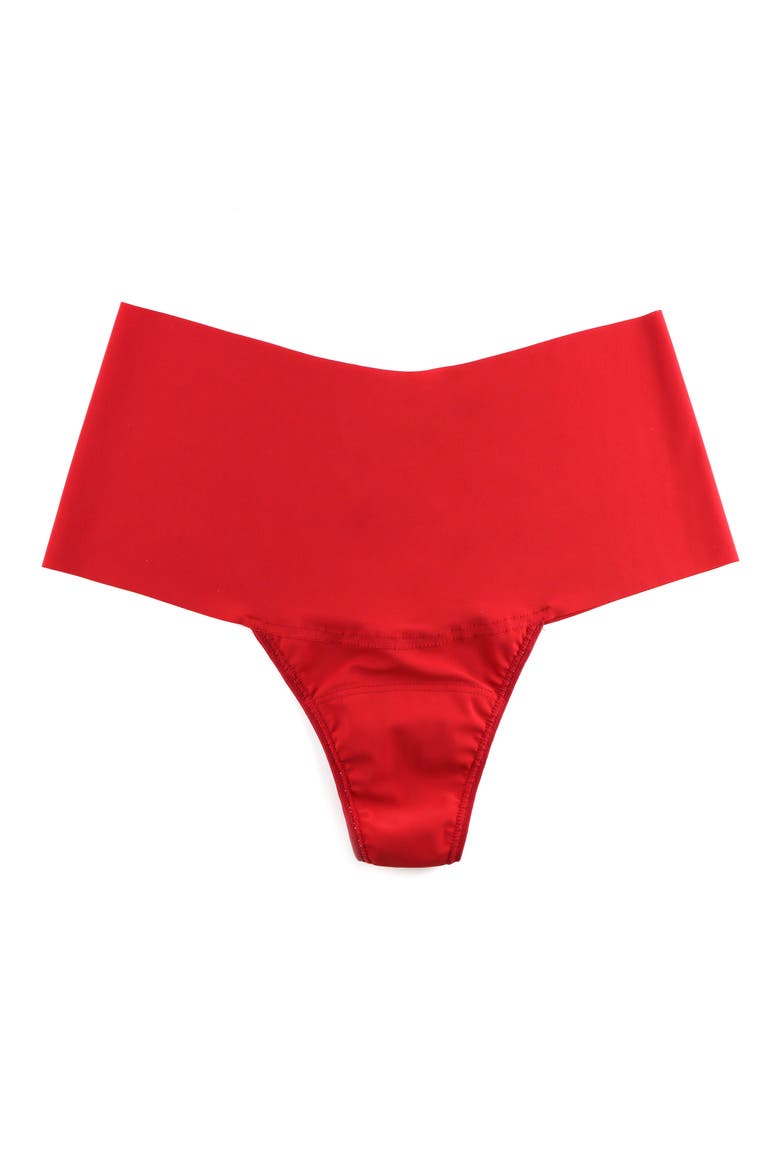 Breathe High Waist Thong, Main, color, CHERRYADE RED