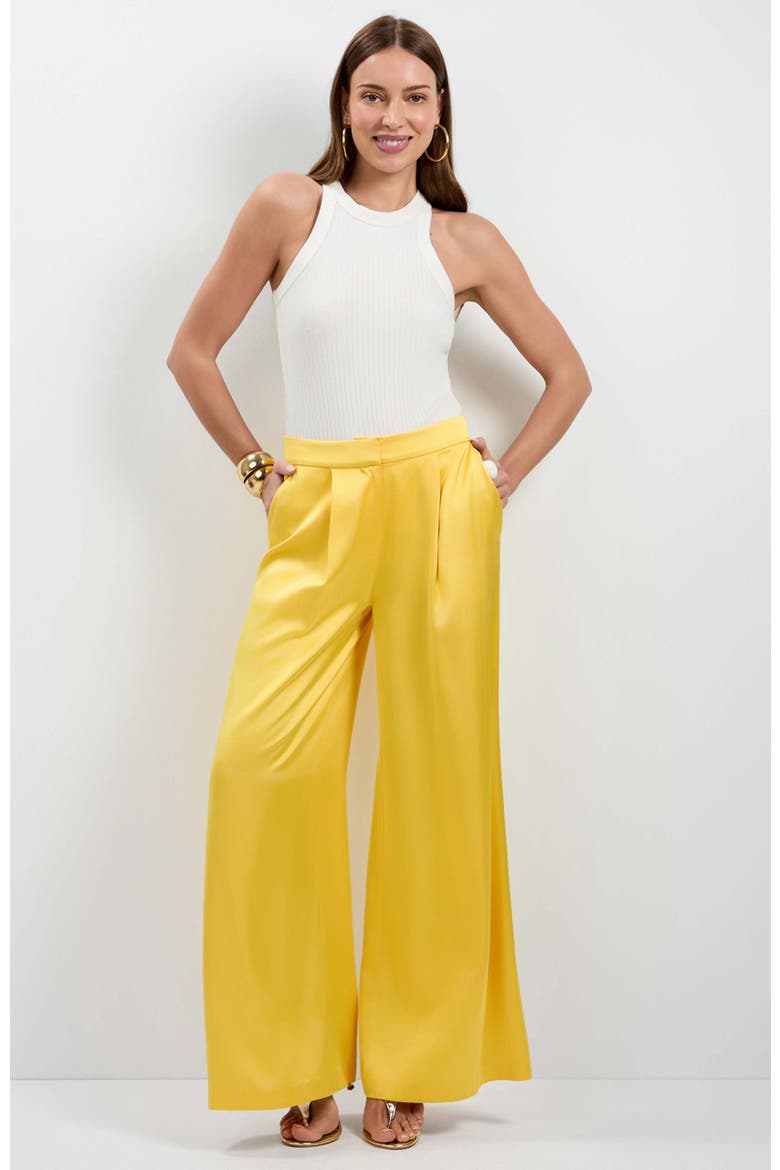 Pontaccio Satin Pants, Main, color, Lambretta Lemon