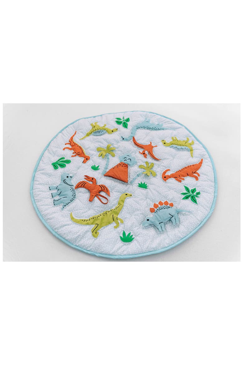 WONDER AND WISE BY ASWEETS Dinomite Activity Play Mat, Alternate, color, BLUE MULTI