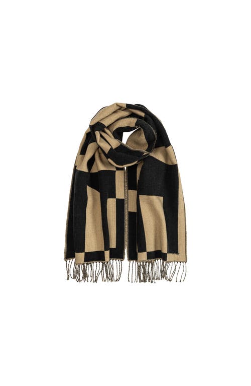 Echo Geo Double Face Jacquard In Black