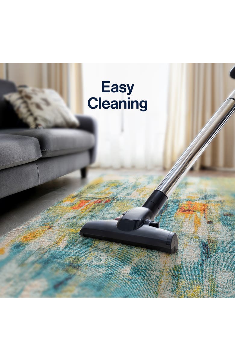 JONATHAN Y Contemporary POP Modern Abstract Waterfall Area Rug, Alternate, color, Blue/Cream