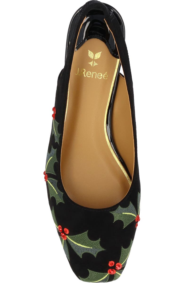 J. Reneé Hollee Slingback Pump, Alternate, color, Black/ Green/ Red