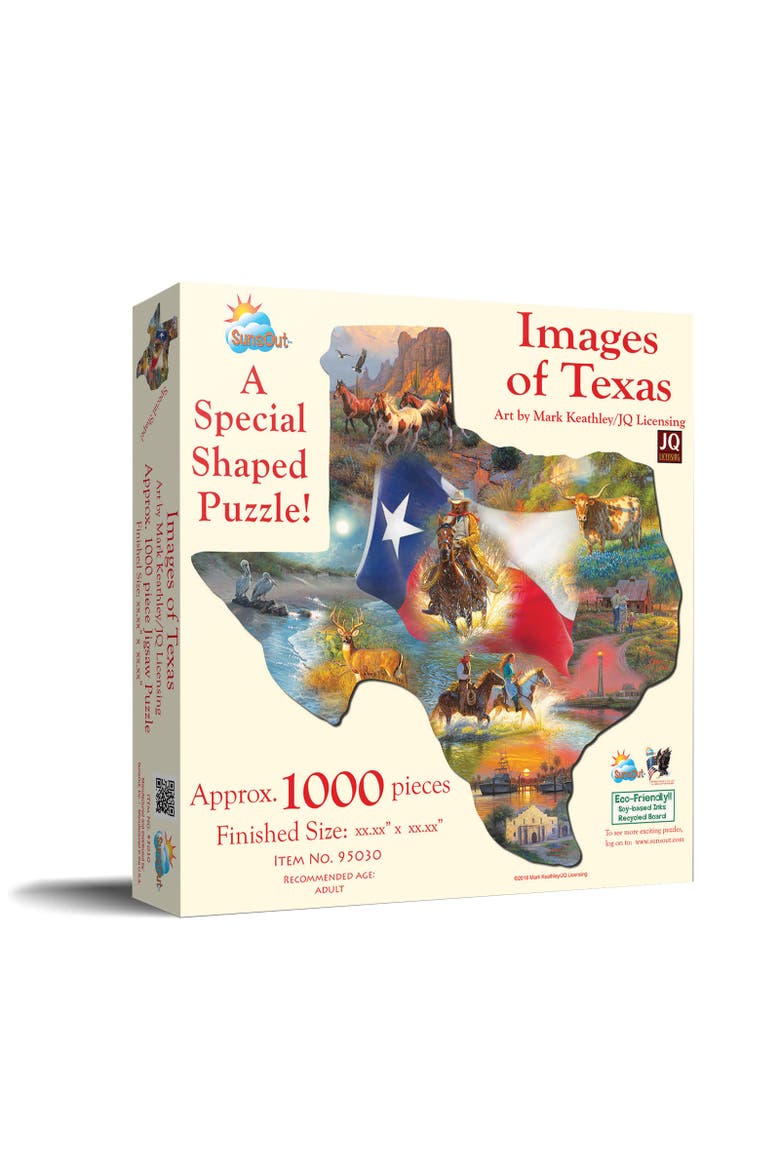 Images of Texas 1000 piece Jigsaw Puzzle for Adults Special Shape, Main, color, Multicolor