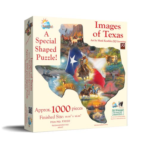 Images of Texas 1000 piece Jigsaw Puzzle for Adults Special Shape