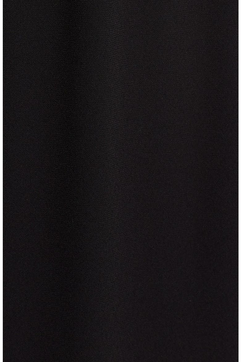 Lightweight Crepe Cady Halter Gown, Alternate, color, CAVIAR