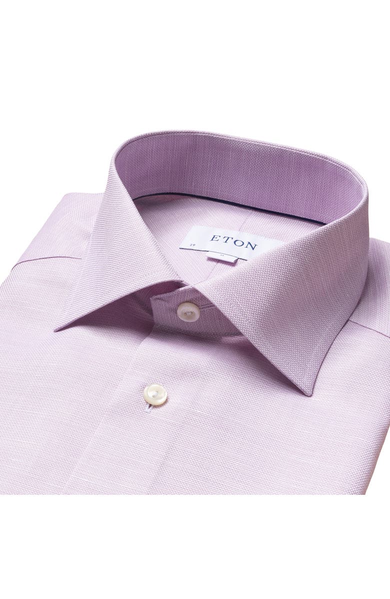 Eton Slim Fit Cotton & Linen Dress Shirt, Alternate, color, 